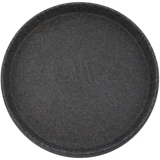 The HC Companies STZ17000G21C006LRDLG Terrazzo Untertasse, 43,2 cm, Schwarz Granit