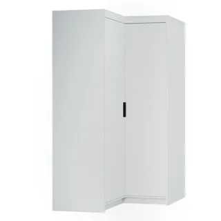 ax living Schrank Modern Eckschrank weiß Storicos 97,8 x190,5 x97,8cm