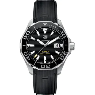 Tag Heuer Aquaracer Herrenuhr silber schwarz WAY201A.FT6142