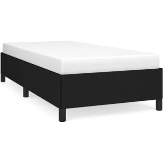vidaXL Bettgestell ohne Matratze Schwarz 80x200 cm Stoff - Schwarz