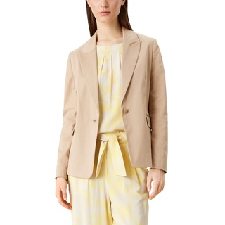 s.Oliver BLACK LABEL Damen Blazer Langarm Regular Fit , Beige , 42