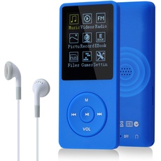 COVVY 8GB Tragbare MP3 Musik Player, Support bis zu 64GB SD Speicherkarte, Lossless Sound HiFi MP3 Player, Music/Video/Sprachaufnahme/FM Radio/E-Book Reader/Fotobetrachter(8G, Navy Blau)