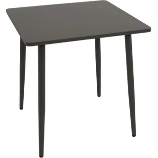 DEGAMO Bistrotisch Gartentisch Tisch DENVER 70x70cm, Metall anthrazit - Dunkelgrau