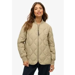 Superdry für Damen. W5011931A Jacke Kurz Steppfutter Jacke beige (XXL), Lässig, Polyester