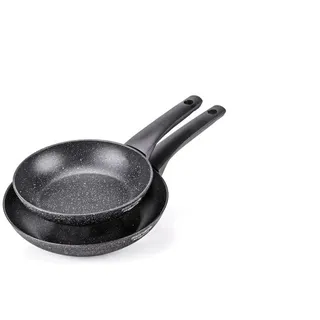 Moneta Formidabile Stone Set mit 2 Antihaft-Pfannen 24-28 cm, auch für Induktion, 100% Made in Italy