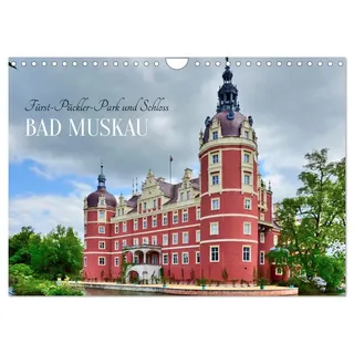 Fürst-Pückler-Park und Schloss – Bad Muskau (Wandkalender 2026 DIN A4 quer), CALVENDO Monatskalender: Schloss Bad Muskau: Barocke Pracht, Parkkunst (CALVENDO Orte)