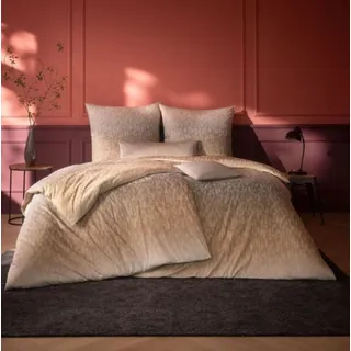 Estella Interlock Jersey Bettwäsche Viktor 6369-320 Karamel 135x200 - Braun