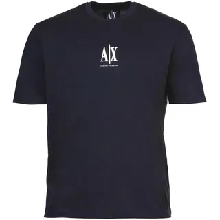 T-Shirt ARMANI EXCHANGE "T-Shirt 1er Pack", Herren, Gr. S, blau (dunkelblau), Obermaterial: 100% Baumwolle CO., Shirts T-Shirt