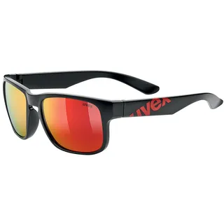 Uvex Sportsonnenbrille Lgl 22, Black Mat Red, One Size, 5308772213