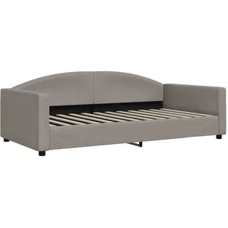 vidaXL Tagesbett Taupe 100x200 cm Stoff - Taupe