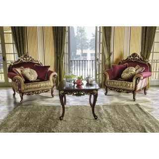 Couchtische Tisch Luxus Holztische Konsolen Design Italienische Möbel Kommoden - Braun