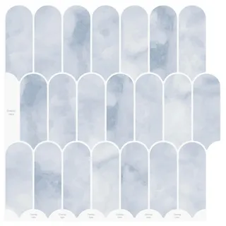 Federfliese 20 pcs Himmelblau 30 x 30 cm Polyurethan und PET - Blau