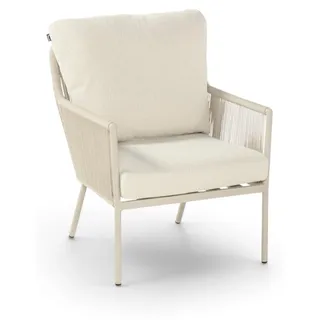Lounge Dining Gartenstuhl Zaragoza | Sand | Aluminium und Rope | Hartman | 2er Set - Beige