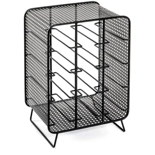 Haku-Möbel Weinregal 30 x 24 x 46 cm Schwarz