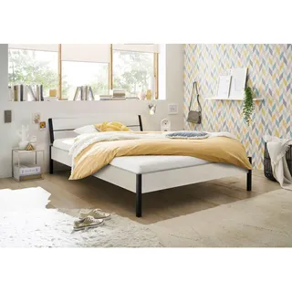 Livetastic Futonbett , Weiß , Metall, Holzwerkstoff , 140x200 cm , für Rollrost geeignet , Schlafzimmer, Betten, Einzel- & Doppelbetten