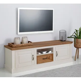 OTTO home Selma Lowboard 160 cm Weiß MDF/Massivholz