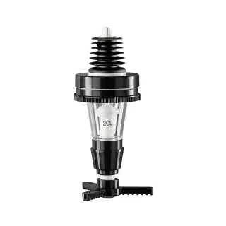 Prima System Portionierer, schwarz, für 3,0-4,5 Liter Flaschen, Flaschenportionierer für einen schnellen und exakten Ausschank, Dosiermenge: 2 cl = 20 ml