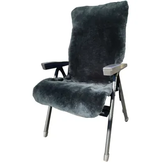 Heitmann-Felle Heitmann Felle "Lammfell-Auflage für Garten- und Campingstühle, Sitzauflage", geschorenes Lammfell, warm & kuschelig, perfekt für Garten und Camping,