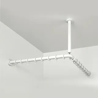 pba 01 Duschvorhangstange, 1000x1000 X440mm L- Form mit DA aus Nylon