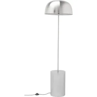 Kare Design Stehleuchte Loungy, Chrom, Silber, Stehlampe, Stahlgestell, Metall Schirm, kein Leuchtmittel inklusive, E27, Wohnzimmer, moderne Lampe, Designer Leuchte