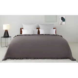 OTTO home Violetta Bettüberwurf 250 x 280 cm Grau