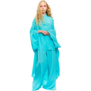 CHAOUICHE Kimono für Damen Blau, L