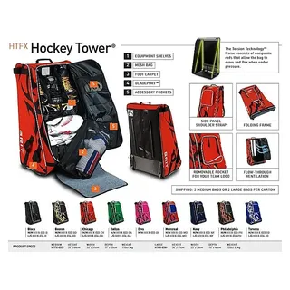 Grit HTFX Hockey Tower 36" Equipment Bag