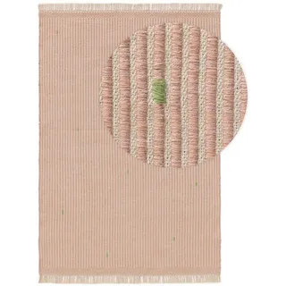 benuta Lytte Kinderteppich Bruno - Rosa 90x130 cm - Baumwolle - Rechteckig - Pflegeleicht für Kinderzimmer