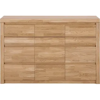 Home Affaire Kommode HOME AFFAIRE "Silkeborg", braun (eiche teilmassiv), B:130cm H:85cm T:35cm, Holz teilmassiv, Sideboards, Kommode, Breite 130 cm