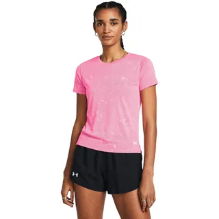 Under Armour Launch Splatter SS, leichtes atmungsaktives Laufshirt, schnelltrocknendes Damen Sportshirt mit reflektierenden Details