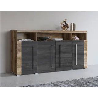 INOSIGN Sideboard »Roger«, Breite 182 cm grau, Sideboards, 420511-0