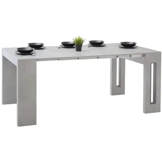 Selsey Roma – Ausziehtisch/Esstisch ausziehbar, MDF, Grau, 5902409928822, Betonoptik, 120 cm