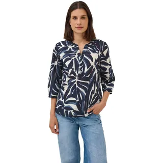 Cecil Langarmbluse in urban dark blue Small