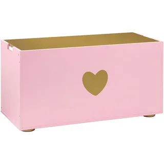 Musterkind Truhe "Tilia, rosé/gold", mit Kreidetafel, rosa,