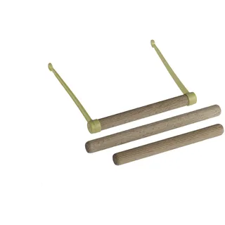 NOZAMI Balancoire Pumps aus Holz für Vögel, Weiß, 12 cm