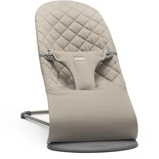 BabyBjörn Babywippe Bliss, Gewebt, Klassische Steppung, Sandgrau