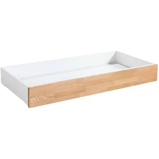 Hasena Bettschublade/Bettkasten rollbar Roll-Box, Farbe: ublade: 10-Weiss / Front: 71-Eiche bianco, geölt, verschiedene Größen