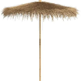 vidaXL Tiki-Schirm mit Bananenblatt-Dach 240 cm Bambus