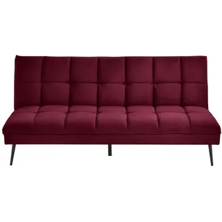 Mid.you Schlafsofa , Bordeaux , Textil , 178x84x98 cm , Liegefunktion , Wohnzimmer, Sofas & Couches, Schlafsofas, Klappsofas