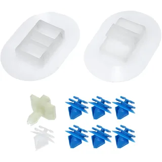 X AUTOHAUX 10 Stück Auto Seitenschweller Befestigungsclip Satz für Citroen DS3 Weiß