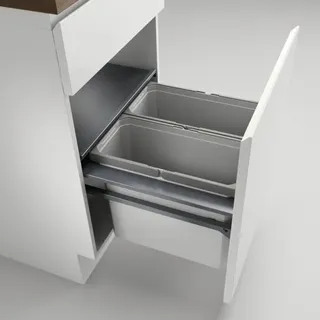 Cox Cast 500-2, Abfallsammler für vorhandene Zargen, hellgrau, h 360 mm