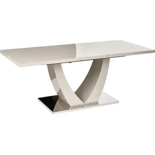 Beliani Ausziehtisch 160/200 x 76 x 90 cm beige