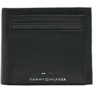 Tommy Hilfiger TH PREMIUM LEATHER EXTRA CC COIN Zweifach Faltbrieftasche Herren, Schwarz (Black), OS