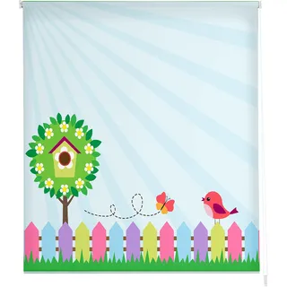 Estoralis | KINDISCH | Modernes Design-Rollo | Digital bedruckter Stoff | I-2164 Mehrfarbig | 160 x 180 cm. (Breite/Höhe) Stoffgröße 157 x 175 cm. | Rollos für Fenster und Türen