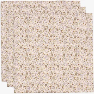 jollein Musselin Tuch Baby – Flower Fairies – 3er Pack – 70x70cm – 100% Baumwolle – Spucktücher Baby – OEKO-TEX Zertifiziert