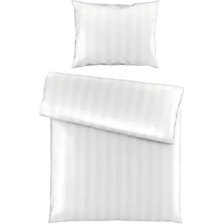 Dieter Knoll Bettwäsche , Weiß , Textil , 140x200 cm , pflegeleicht, hautfreundlich , Heimtextilien, Bettwäsche & Leintücher, Bettwäsche, Satin-Bettwäsche