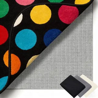 Rutschmatte Teppich 250 x 250 cm Waschbare, Wiederverwendbare, Hält Ecken Flach, Zuschneidbar, Anti-Rutsch-Matte für Teppiche Universell Einsetzbar für Alle Böden, Graubraun