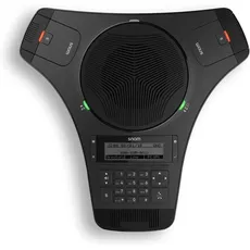 Snom Konferenzlautsprecher C520 VoiP Konferenztelefon (3X Speaker DECT, Bluetooth, drahtloses Mikrofon, erweiterbar, für große Konferenzen mit bis zu 4 separaten Räumen), Schwarz, 00004356