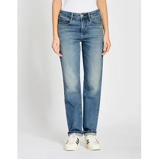 GANG Straight-Jeans »94SOLEY«, exklusives Design mit Used-Effekten, blau