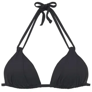 s.Oliver Triangel-Bikini-Top Damen schwarz Gr.38 Cup C/D